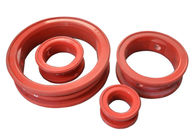 Red Leakproofness Epdm Valve Seat , Corrosion Resistant Rubber Valve Seat