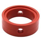 FKM / FPM Butterfly Valve Seat Flanged Type Red Color Durable Small Torque