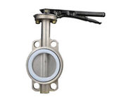 Zero Leakage Ptfe Seat Butterfly Valve Parts DN50 - DN600 For High Temperature