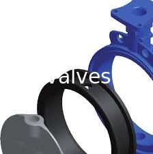 2 - 20 Inch Resilient Seated Butterfly Valves , Potable Durable SBR Valve Seat