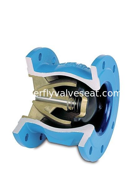 Rubber Disc / Wedge Flapper Valve Seat , Non Slam / Silent Check Butterfly Valve Seat