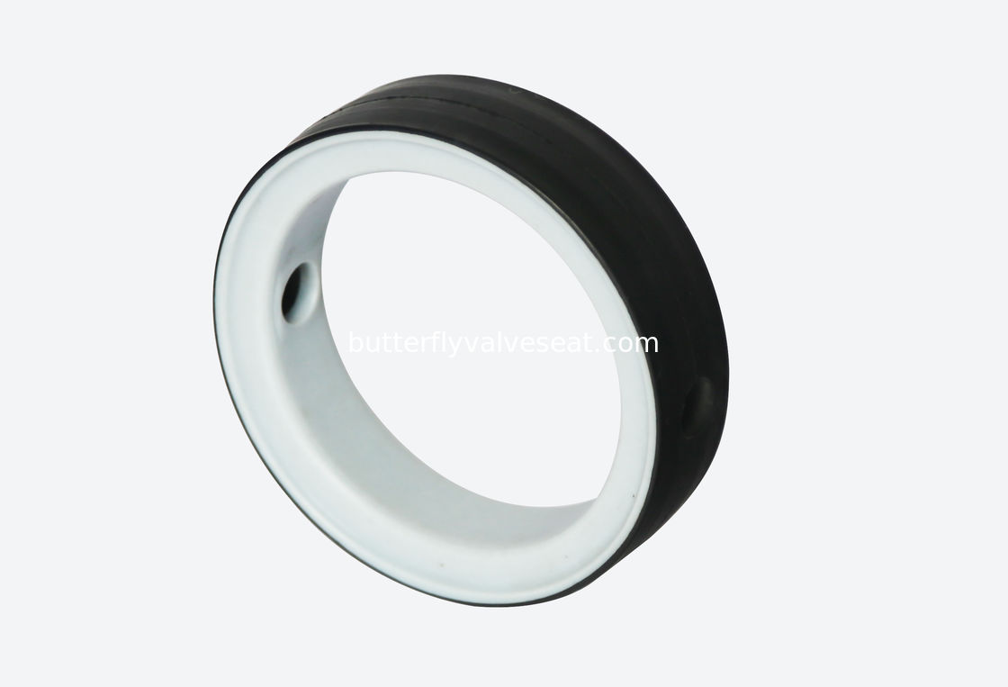 PTFE / FPM Rubber Valve Seat , Stable Resilient Seat Butterfly Valve Seat