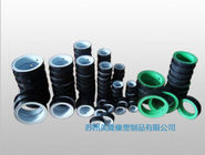 Green PTFE Coated EPDM Valve Seat For Resilient Seat Butterfly Valve Durable