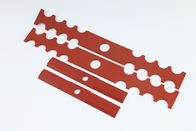 Red MVO Custom Rubber Gaskets , Elastic Ring Joint Gasket Special Shape