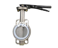 Zero Leakage Ptfe Seat Butterfly Valve Parts DN50 - DN600 For High Temperature